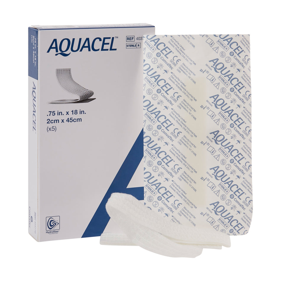 Convatec AQUACEL Ribbon Dressing with Strengthening Fiber, 3/4" x 18" (403770) - Box of 5 each
