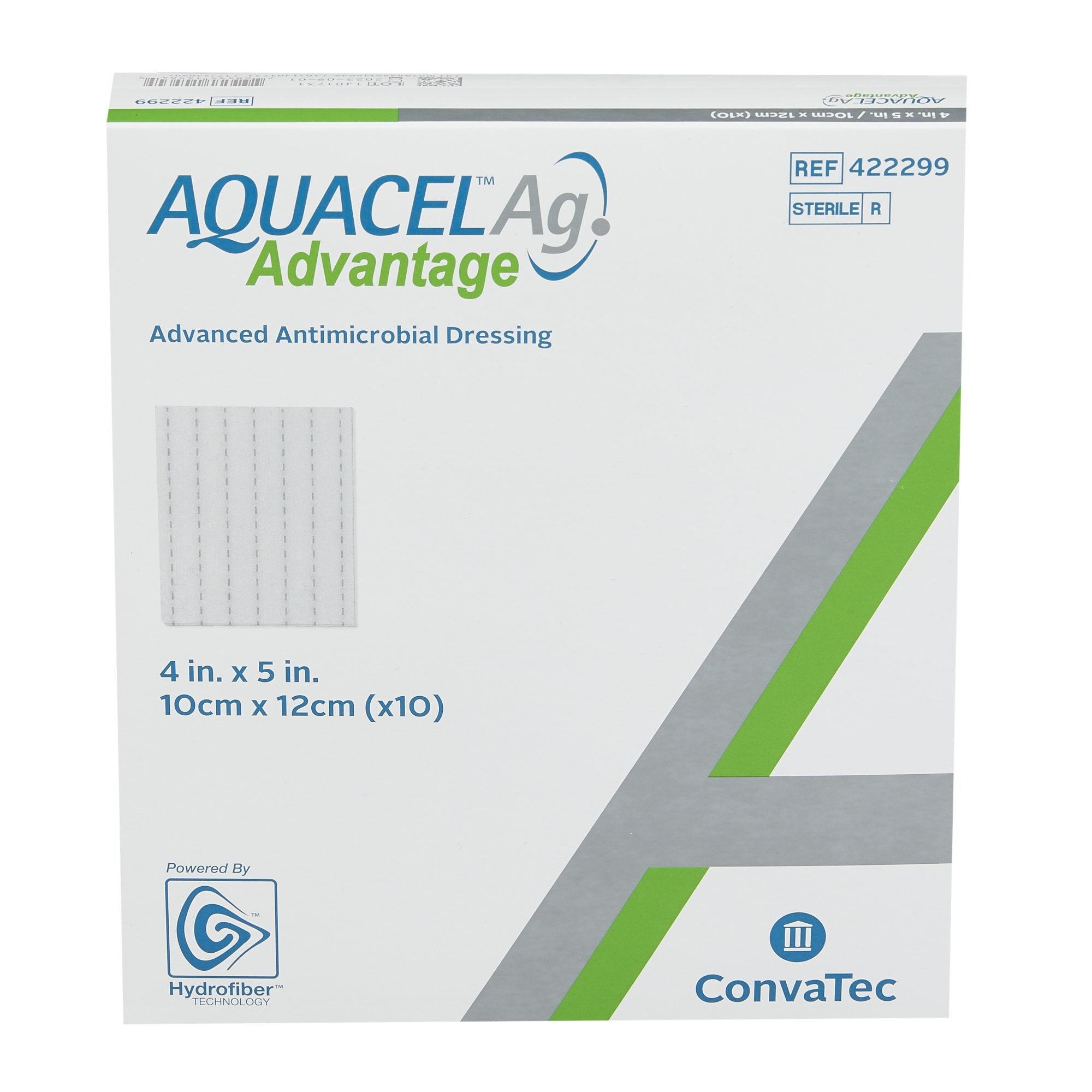 Convatec Aquacel Ag Advantage Wound Dressing, 4" x 5" (422299) - Box of 10 each