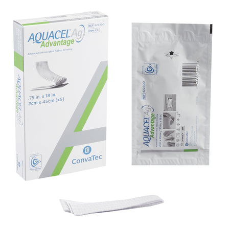 Convatec Aquacel Ag Advantage Ribbon, 3/4" x 18" (422300) - Box of 5 each