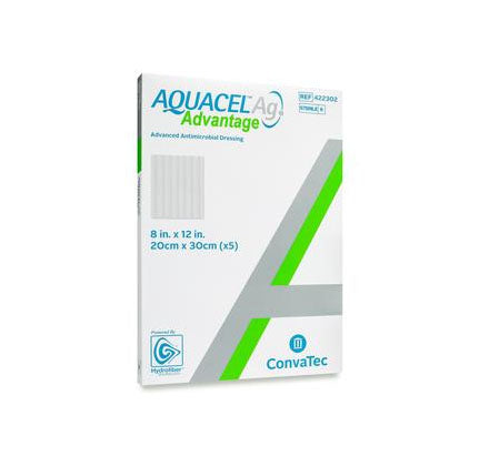 Convatec Aquacel Ag Advantage Wound Dressing, 8" x 12" (422302)