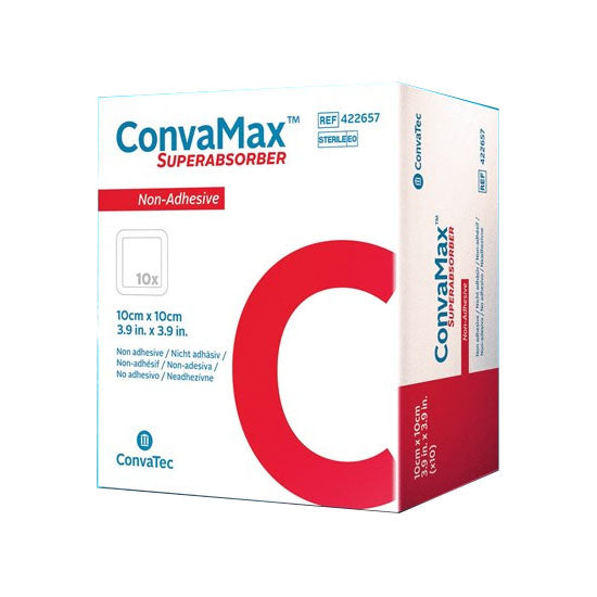 Convatec ConvaMax SuperAbsorber, Adhesive, 3.9" x 3.9" (422576)