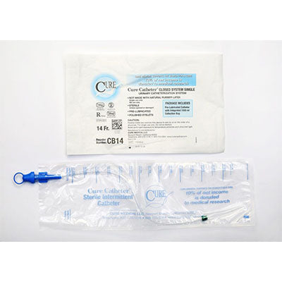 Cure Catheter Unisex Single Closed System 8Fr (CB8)