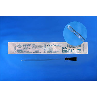 Cure Female Straight Tip Catheter 10Fr, 6" (F10)