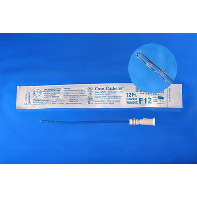 Cure Female Straight Tip Catheter 12Fr, 6" (F12)