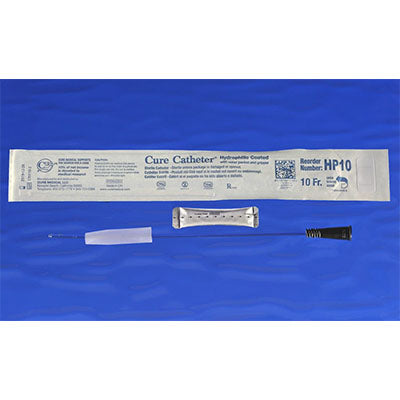 Cure Hydrophilic Coated Pediatric Intermittent Catheter 10Fr, 10" (HP10)