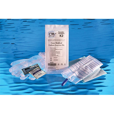 Cure Catheter Insertion Kit with Universal Connector on the Bag (K2-100)