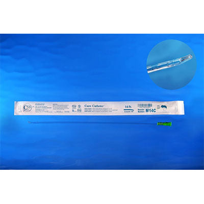 Cure Male Coude Tip Catheter 14Fr, 16" (M14C)