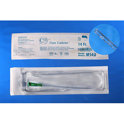 Cure Male Pocket Catheter Straight Tip 14Fr, 16" (M14U)