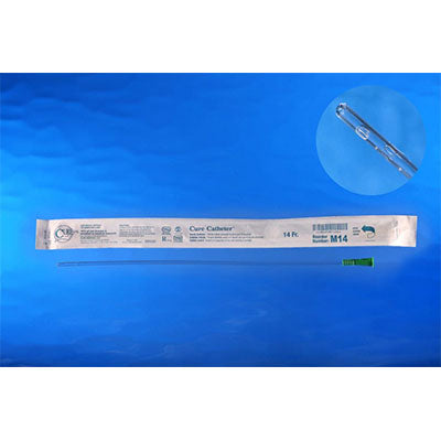 Cure Male Straight Tip Catheter 14Fr, 16" (M14)