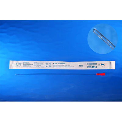 Cure Male Straight Tip Catheter 16Fr, 16" (M16)