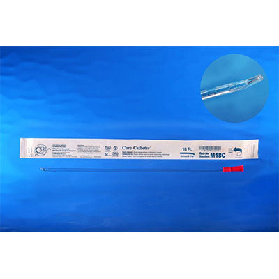Cure Male Coude Tip Catheter 18Fr, 16" (M18C)