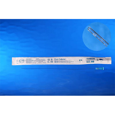 Cure Male Straight Tip Catheter 8Fr, 16" (M8)