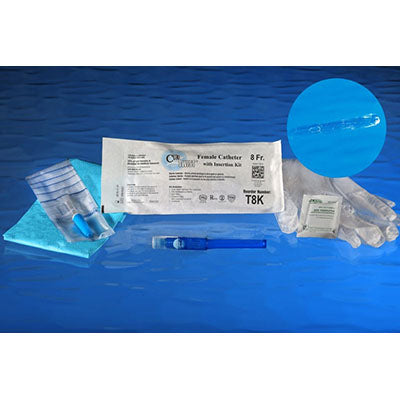 Cure Twist Female Intermittent Catheter w/Insertion Kit, 8Fr (T8K)