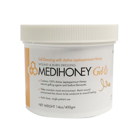 Derma Sciences MediHoney Wound and Burn Dressing, Gel, 14 oz Tub (31840)