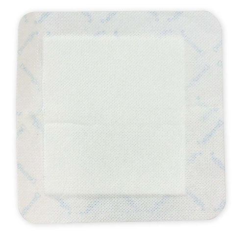 DermaRite Bordered Gauze Gauze Dressing with Adhesive Border, 6" x 6" (256)