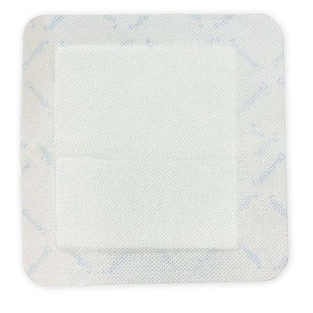 DermaRite Bordered Gauze Gauze Dressing with Adhesive Border, 6" x 6" (256)