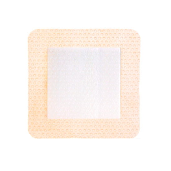 DermaRite ComfortFoam Border Soft Silicone Foam Dressing, 4" x 4" (00317E)