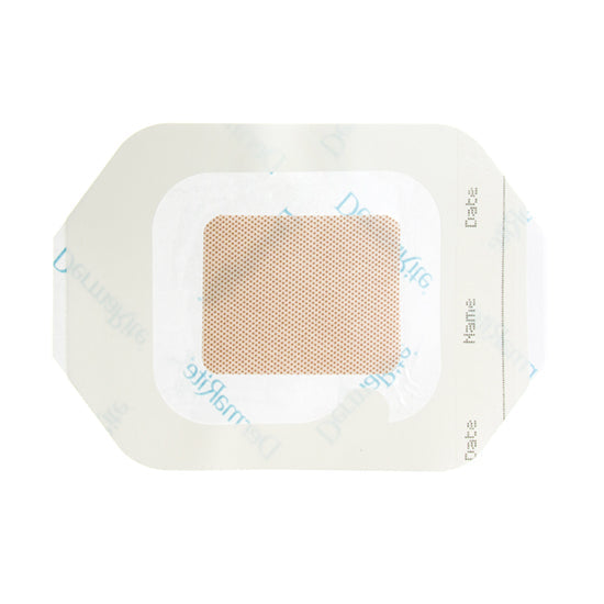 DermaRite DermaView II Island, Transparent Film Dressing with Pad, 3.5" x 4" (16340)