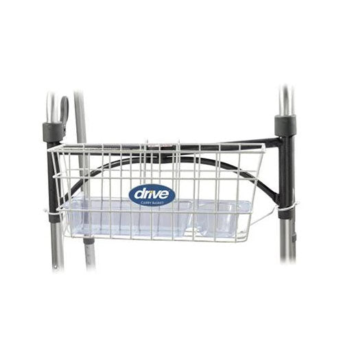 Drive Medical Walker Basket with White Insert, Universal, (10200B)