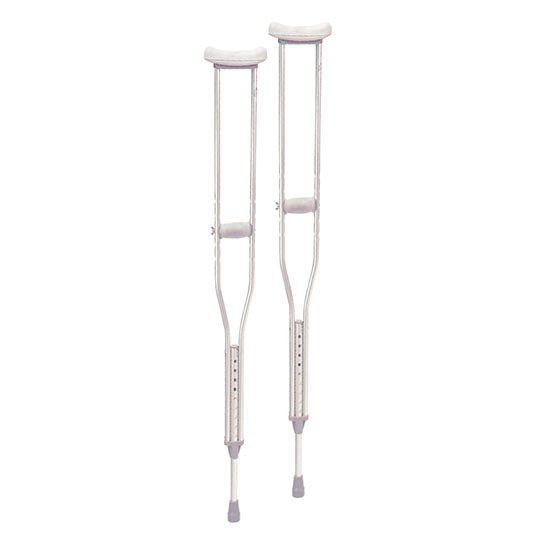Drive Medical Adult Aluminum Crutch, (10400-8)