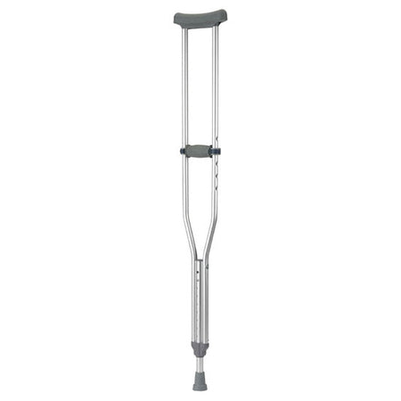 Drive Medical Adult EZ Adjust Aluminum Crutch with Euro-Style Clip, (10430-8)