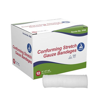 Dynarex Self-adhering Stretch Gauze Bandage, 4" (3104)