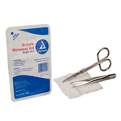 Dynarex Suture Removal Kit Removable Tyvek Lid (4521)