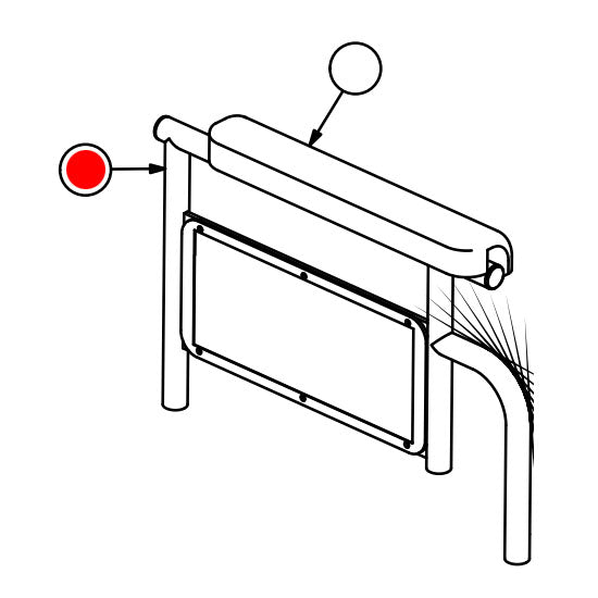 Replacement Arm, for Paramount XD , Wheelchair Parts (90762910)