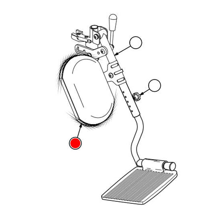 Replacement Elevating Legrest Panel, for Paramount XD , Wheelchair Parts (90762920)