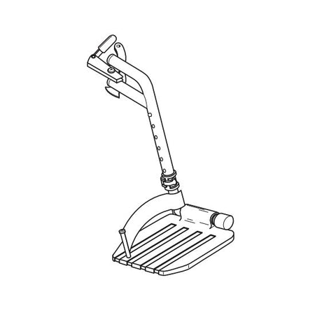 Replacement Swingaway Detachable Footrest, for Everest & Jennings Traveler L3 Plus , Wheelchair Parts (90763030A)