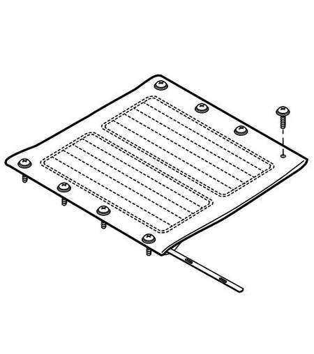 Replacement Seat Upholstery, 19" x 16", for Everest & Jennings Traveler SE Plus , Wheelchair Parts (907630B2A)