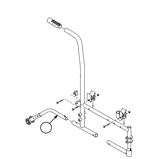 Replacement Anti-Tipper w/Wheels Adjustable, for Everest & Jennings Traveler L3 Plus , Wheelchair Parts (90763230A)