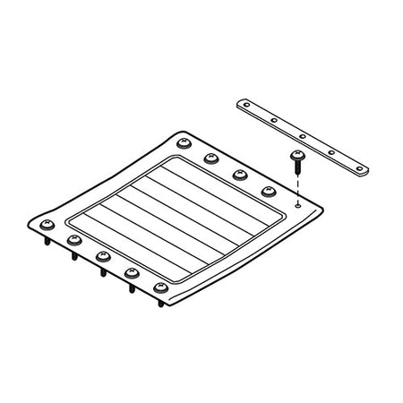 Replacement Seat Upholstery, 20" x 18", for Everest & Jennings Traveler HD , Wheelchair Parts (907634B1)