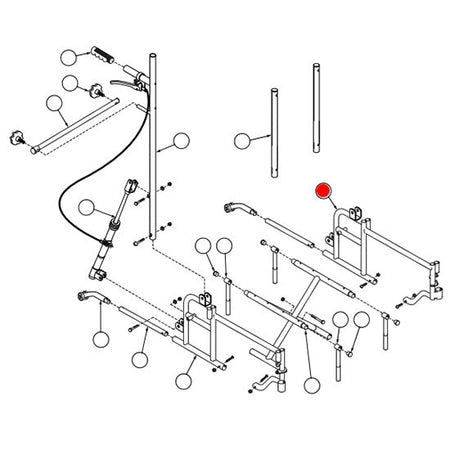 Replacement Sideframe, Left, for Everest & Jennings Advantage Recliner , Wheelchair Parts (90763702)