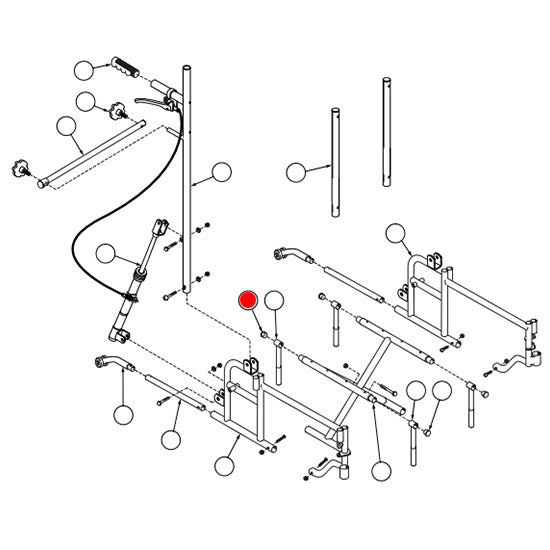 Replacement Plug, Seat Rail, for Everest & Jennings Advantage Recliner , Wheelchair Parts (90763704)