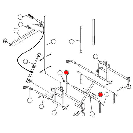 Replacement Seat Slide, Front and Rear, for Everest & Jennings Advantage Recliner, 16" - 18" , Wheelchair Parts (90763705)