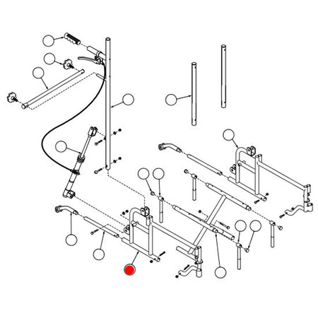 Replacement Sideframe, Right, for Everest & Jennings Advantage Recliner 22" x 19" , Wheelchair Parts (90763707)