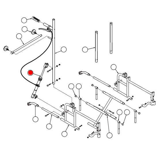 Replacement Mech-lock, for Everest & Jennings Advantage Recliner , Wheelchair Parts (90763715)