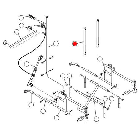 Replacement Headrest Post, for Everest & Jennings Advantage Recliner , Wheelchair Parts (90763720)