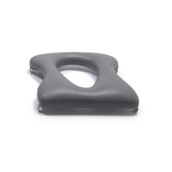 Replacement Padded Seat, Oval Cut, 16" and 19" Back Height, for the Everest & Jennings Rehab Shower Commode, Gray (90835071J)