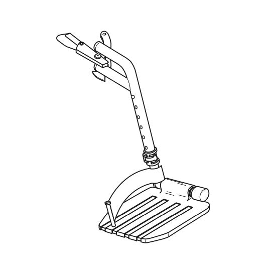 Replacement Front Rigging, for E&J Advantage LX with Detachable Arm , Wheelchair Parts (90763030B)