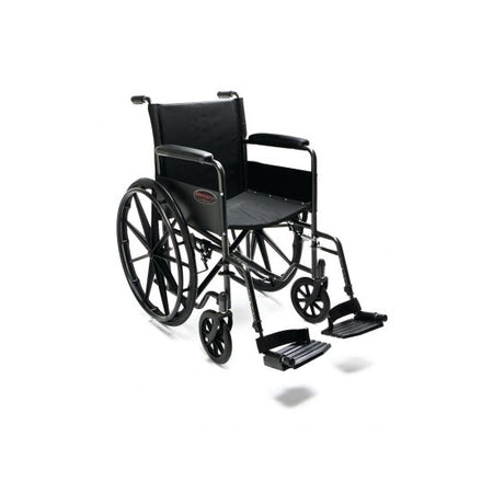 Everest & Jennings Advantage LX, 18" x 16", Fixed Full Arm, Detachable Swingaway Footrest, Nylon (3H020100)