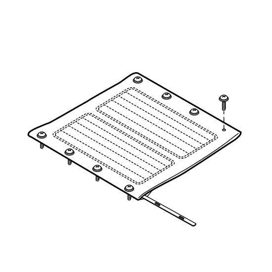 Replacement Seat Upholstery, Vinyl, 16", for E&J Advantage LX , Wheelchair Parts (907635G1B)