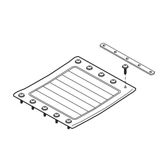 Replacement Seat Upholstery, 20" x 18", for E&J Traveler HTC , Wheelchair Parts (907634B1)