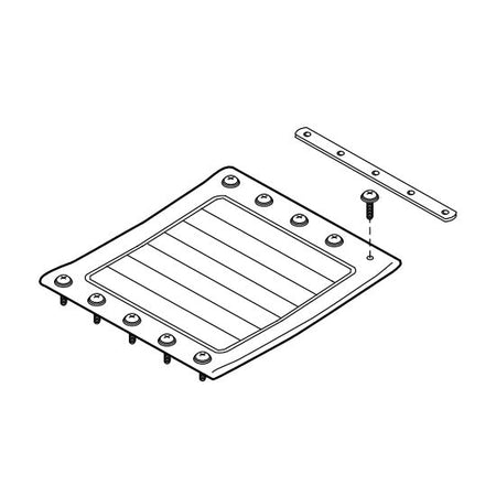 Replacement Seat Upholstery, 20" x 18", for E&J Traveler HTC , Wheelchair Parts (907634B1)