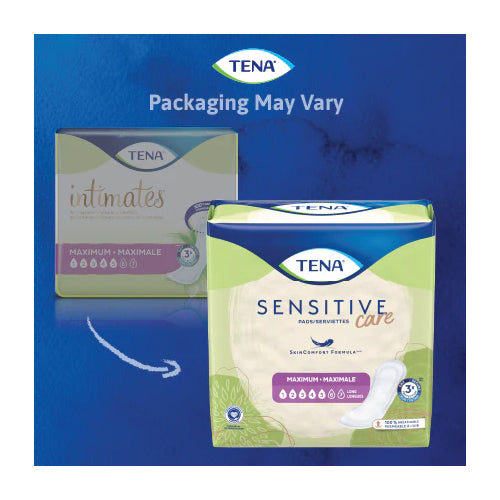 Essity TENA Sensitive Care Maximum Pads, Regular (54291) - Packaging may vary