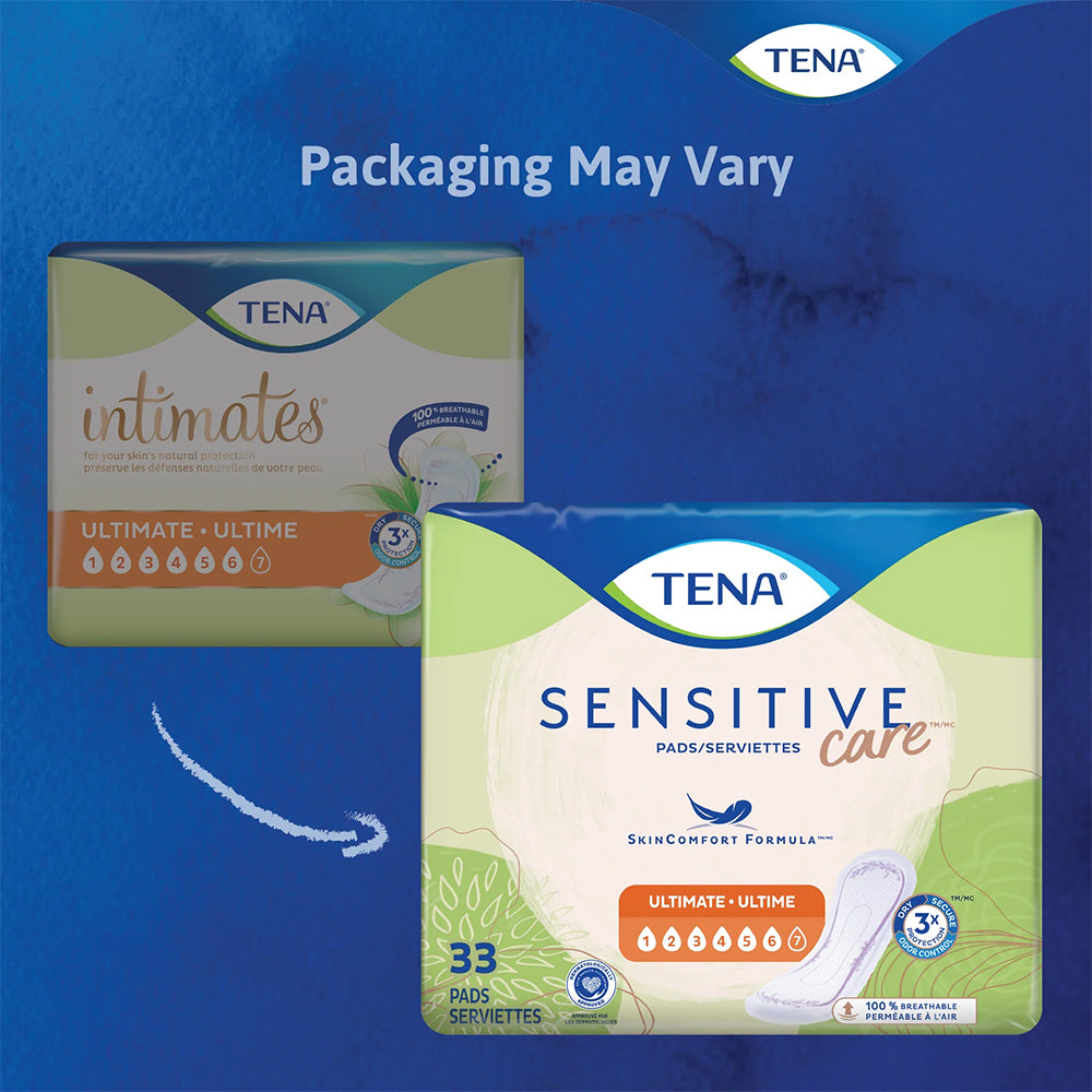 Essity TENA Sensitive Care Ultimate Pads, Regular (54305) - Packaging may vary