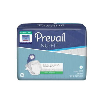 Prevail NU-Fit Maximum Absorbency Brief, Large (NU-013/1)