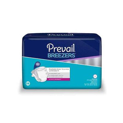 Prevail Breezers Ultimate Absorbency Brief, Regular (PVB-016/1)