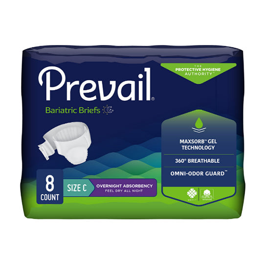 First Quality Prevail Bariatric Brief Size C Up to 110", Heavy Absorbency (PV-110)